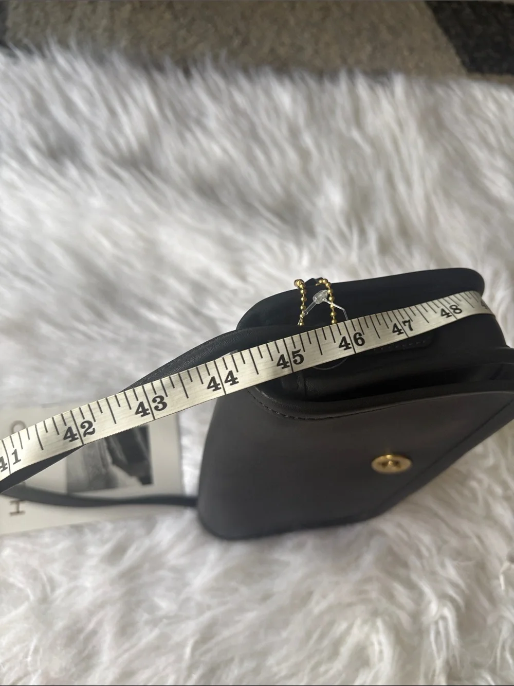 Coach Black Leather Turnlock Crossbody Bag - Picture 14 of 16
